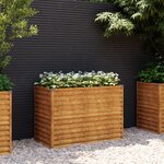 vidaXL Lit surélevé de jardin 100x50x69 cm acier corten