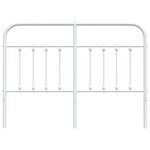 vidaXL Tête de lit métal blanc 150 cm