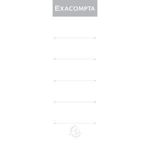 Etiquettes Autocollante Pour Dos De Classeur À Levier. 80mm De Largeur - Blanc - Exacompta