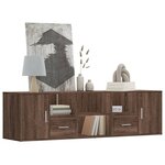 vidaXL Armoire d'angle chêne marron 160x40x45 cm bois d'ingénierie