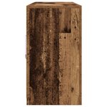 vidaXL Buffet avec éclairage LED Bois ancien 162x37x67 cm Bois reconstitué