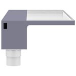 vidaXL Déversoir pour cascade avec LED RVB Acrylique 108 cm