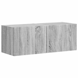 vidaXL Meuble TV mural 2 Pièces Gris Sonoma 60 x 31 x 29.5 cm