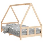 vidaXL Cadre de lit pour enfant 90x190 cm Bois de pin massif