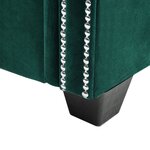 Vidaxl canapé d'angle revêtement en velours 199x142x72 cm vert
