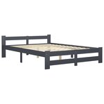 vidaXL Cadre de lit sans matelas gris foncé pin massif 180x200 cm