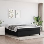 vidaXL Cadre de lit sans matelas noir 180x200 cm tissu