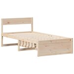 vidaXL Cadre de lit sans matelas 90x200 cm bois de pin massif
