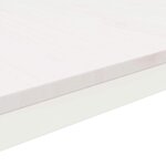 vidaXL Table basse Blanc 50 x 50 x 36 cm Bois de pin massif