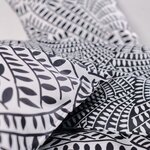 Parure de lit 260 x 240 cm -Noir et Blanc