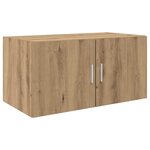 vidaXL Armoire de rangement 3 Pièces Chêne artisanal