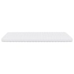 vidaXL Matelas en mousse blanc 120x200 cm 7 zones dureté 20 ILD