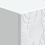 vidaXL Table de chevet Blanc 43 x 34 5 x 50 cm Bois d'ingénierie