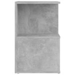 vidaXL Tables de chevet 2 Pièces gris béton 35x35x55 cm bois d'ingénierie