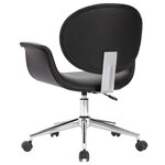 vidaXL Chaise pivotante de bureau Noir Similicuir