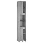 vidaXL Armoire de bain Sonoma gris 30x30x183 5 cm Bois d'ingénierie