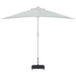 vidaXL Socle de parasol Noir 45x25x8 cm Granite
