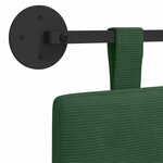 vidaXL Tête de lit suspendue Vert Jungle Tissu en velours côtelé