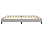 vidaXL Cadre de lit Gris clair 200x200 cm Tissu