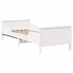 vidaXL Lit extensible pour enfants Other Blanc 80 x 130 / 165 / 200 cm