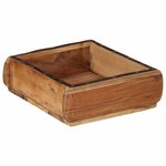 vidaXL Plateau 2 Pièces Marron 29 x 31 x 10 cm Bois Recyclé Solide