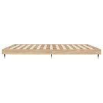 vidaXL Cadre de lit chêne sonoma 150x200 cm bois d'ingénierie