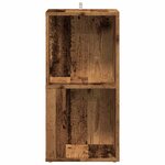 vidaXL Armoire d'angle vieux bois 33x33x67 cm bois ingénierie