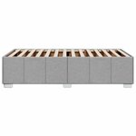vidaXL Cadre de lit sans matelas gris clair 80x200 cm tissu