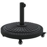 Base de Parasol vidaXL avec Roues pour Pôles Ø38-48 mm 13 kg Rond