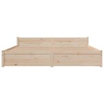 vidaXL Cadre de lit sans matelas bois massif 200x200 cm