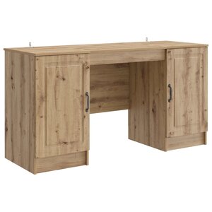 vidaXL Bureau Chêne artisanal 142 5 x 50 x 75 cm Bois d'ingénierie