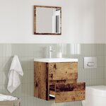 vidaXL Meuble de rangement salle de bain Bois usé MDF avec placage en bois