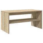 vidaXL Meuble TV Chêne sonoma 80 x 40 x 40 cm Aggloméré