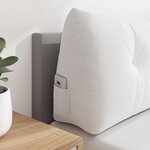 vidaXL Coussin de Dos Blanc 180 x 24 x 50 cm tissu