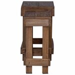 vidaXL Support de Plante 2 Pièces Marron 70 x 11 x 27 cm Bois d'Acajou