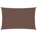 vidaXL Voile de parasol tissu oxford rectangulaire 2 5x5 m marron