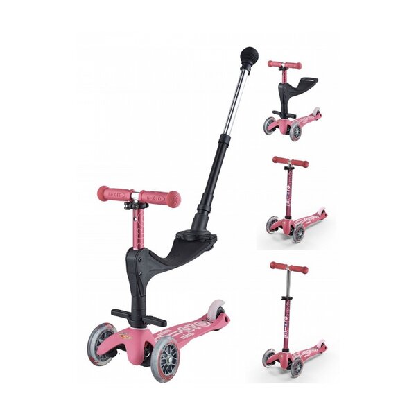 Trottinette Mini  3 en 1 Deluxe Plus Rose