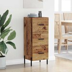 vidaXL Buffet Bois ancien 34 x 34 5 x 90 cm Bois d'ingénierie