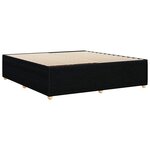 vidaXL Cadre de lit sans matelas noir 180x200 cm tissu
