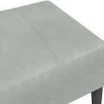 vidaXL Repose-pied gris clair 77x55x31 cm velours