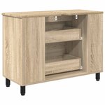 vidaXL Unité de vanité de salle de bain Chêne Sonoma 80 x 35 x 60 cm