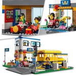 Lego 60329 city une journée d'école  jouet de construction bus  2 classes et plaques de route  set pour enfants +6 ans