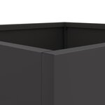 vidaXL Jardinière noir 32x29x75 cm acier