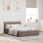 vidaXL Cadre de lit à rangement hydraulique sans matelas 140x200 cm