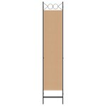 vidaXL Paravent à 3 panneaux Beige 120 x 200 cm Tissu
