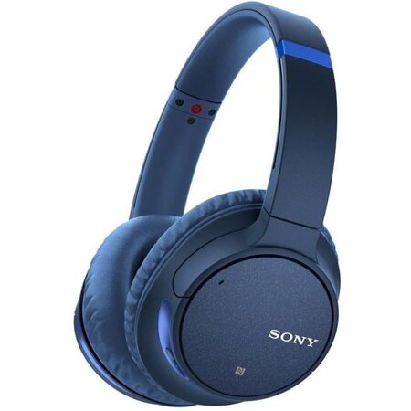 Sony wh-ch700nl - casque arceau bluetooth a réduction de bruit - 35 heures d'autonomie - 94db/mw - bleu