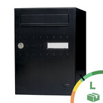 Boite à colis Eclipse 1 porte noir mat RAL 9005 M