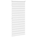 vidaXL Store zèbre blanc 95x200 cm largeur du tissu 90 9 cm polyester