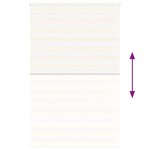 vidaXL Store zèbre beige marbré largeur du tissu 140 9 cm polyester