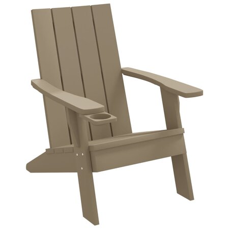 vidaXL Chaise de jardin Adirondack marron clair 75x88 5x89 5 cm PP